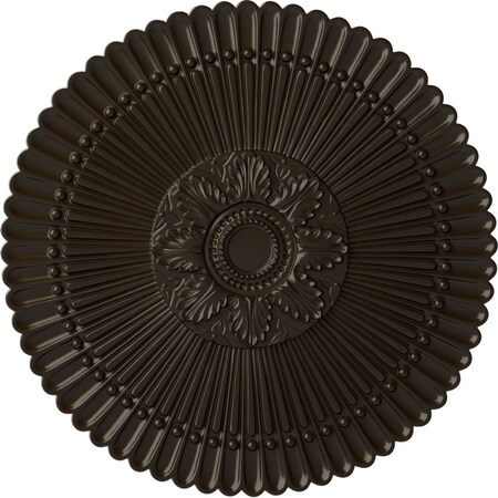 Ekena Millwork Nexus Ceiling Medallion (Fits Canopies up to 2 3/4"), Hand-Painted Stone Hearth, 30"OD x 1 1/4"P CM30NESHF